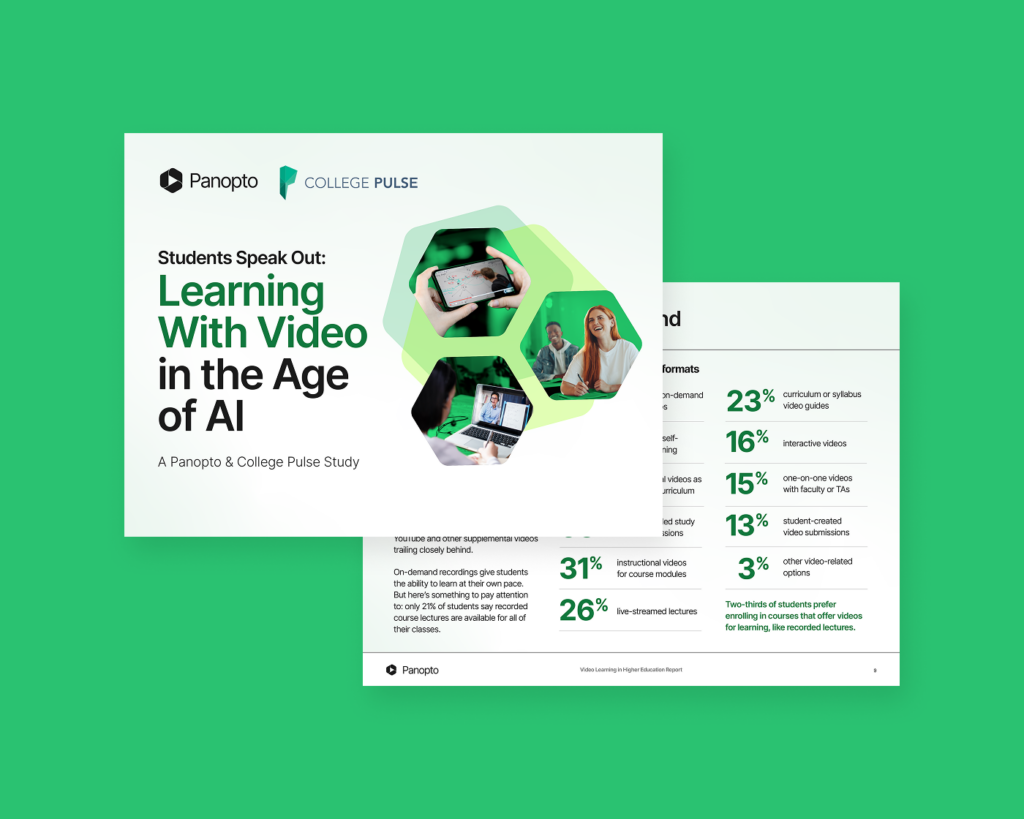 What Students Want Most from Video Learning | Panopto